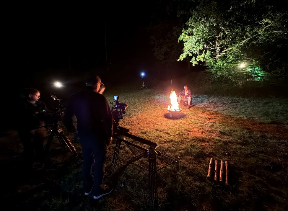 SWR-Filmteam bei den Dreharbeiten im Dahner Felsenland - Foto: Adrian Stilgenbauer