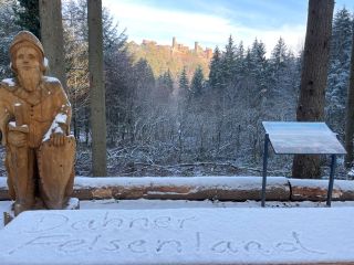 Burg Alt-Dahn im Schnee_Foto Adrian Stilgenbauer