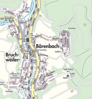 Ortsplan Bruchweiler-Bärenbach 