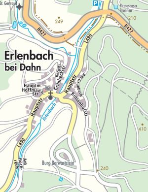 Ortsplan Erlenbach 