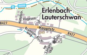 Ortsplan Erlenbach Lauterschwan