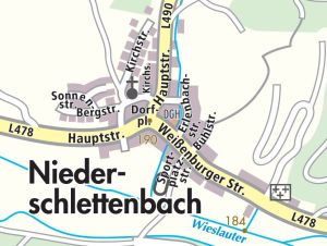 Ortsplan Niederschlettenbach 
