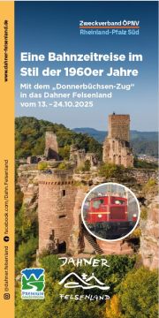 Flyer "Bahnzeitreise im Stil der 1960er Jahre" zum Downloaden