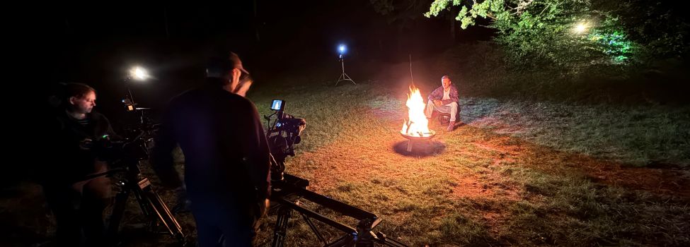 SWR-Filmteam bei den Dreharbeiten im Dahner Felsenland - Foto: Adrian Stilgenbauer