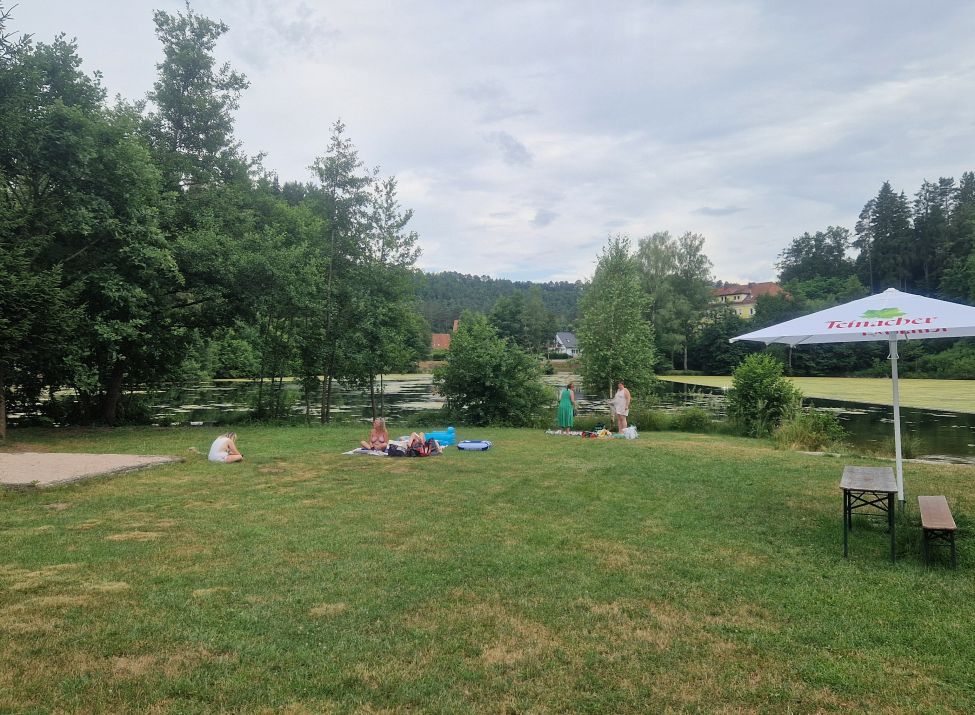 Liegewiese am Schöntalweiher bei Ludwigswinkel_Foto Anette Lang
