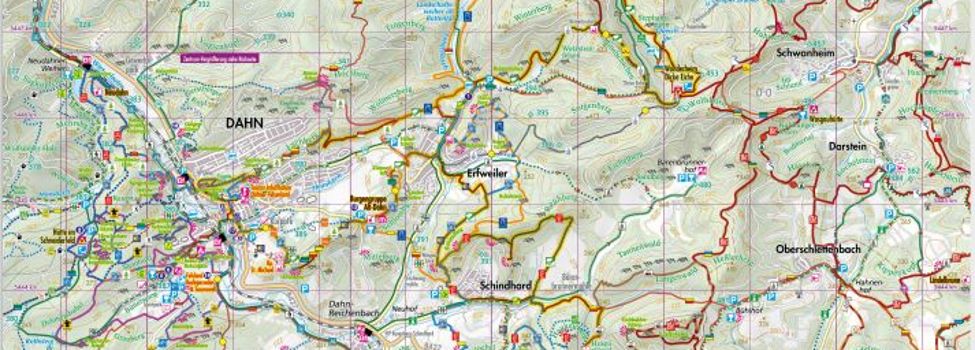 Kartenausschnitt- Pietruska Verlag Rad- und Wanderkarte 7. Auflage