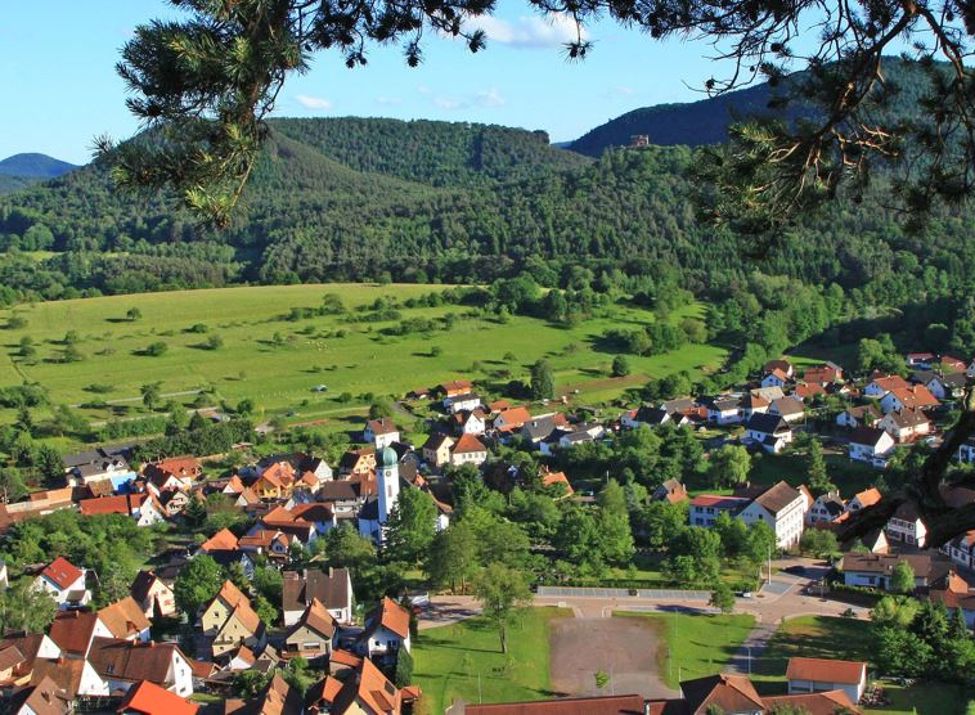 Blick vom Eichelberg auf Busenberg - Foto: Klaus Klonig